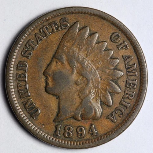 1894 Indian Head Cent — photo from another recent sale