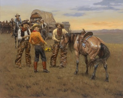We Let the New Boys Ride Buttercup; A Thomas; Paper Giclee Ltd Ed S/N 500 16x20