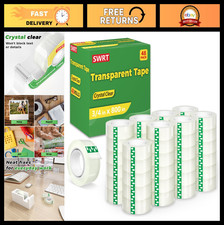 Clear Packing Tape Rolls - 48 Refills, 3/4" x 800", Strong Adhesive for Home, Of
