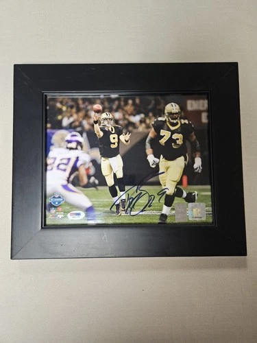 Drew Brees New Orleans Saints  Signed Picture In Frame