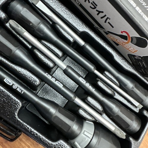 TONE RDBS11 Ball Ratchet Driver Bit Set With Metal Case 11 Tools Japan New Tools - Picture 6 of 15