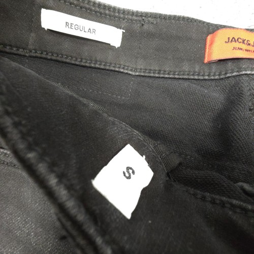 Jack & Jones Shorts Mens SMALL black Denim cotton regular summer casual Size S - Picture 4 of 11