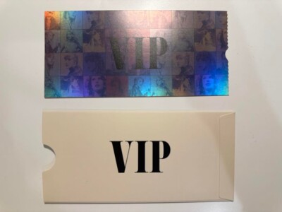 Taylor Swift VIP Tickets THE ERAS TOUR Japan 2024 Tokyo Dome Studium mit Etui
