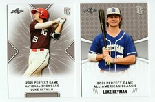 (2) LUKE HEYMAN 2021 LEAF PERFECT GAME 