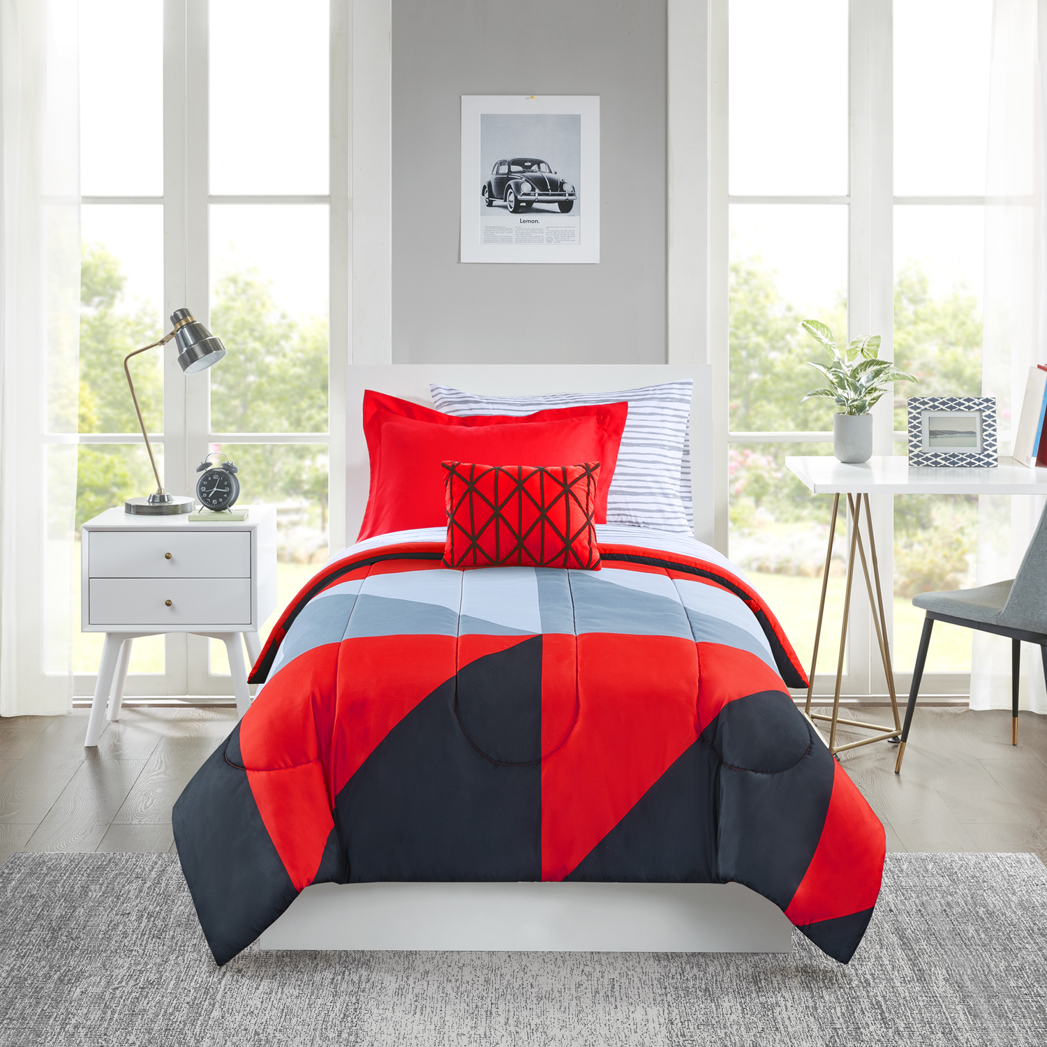 Comforter Bedding Set Geometric 6 Piece 