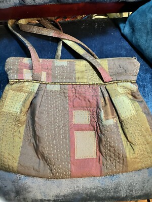 MARUCA Handmade Handbag Olive Jacquard Fabric Shoulder Bag