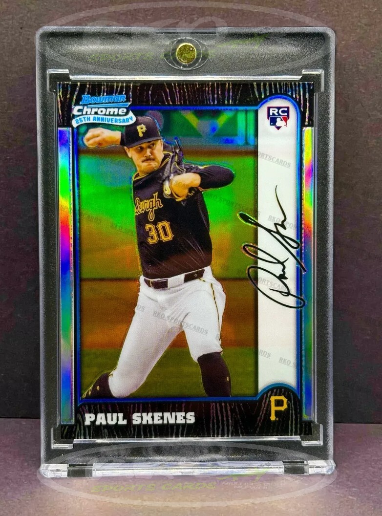 Paul Skenes RARE ROOKIE RC REFRACTOR BOWMAN CHROME INVESTMENT CARD PIRATES MINT