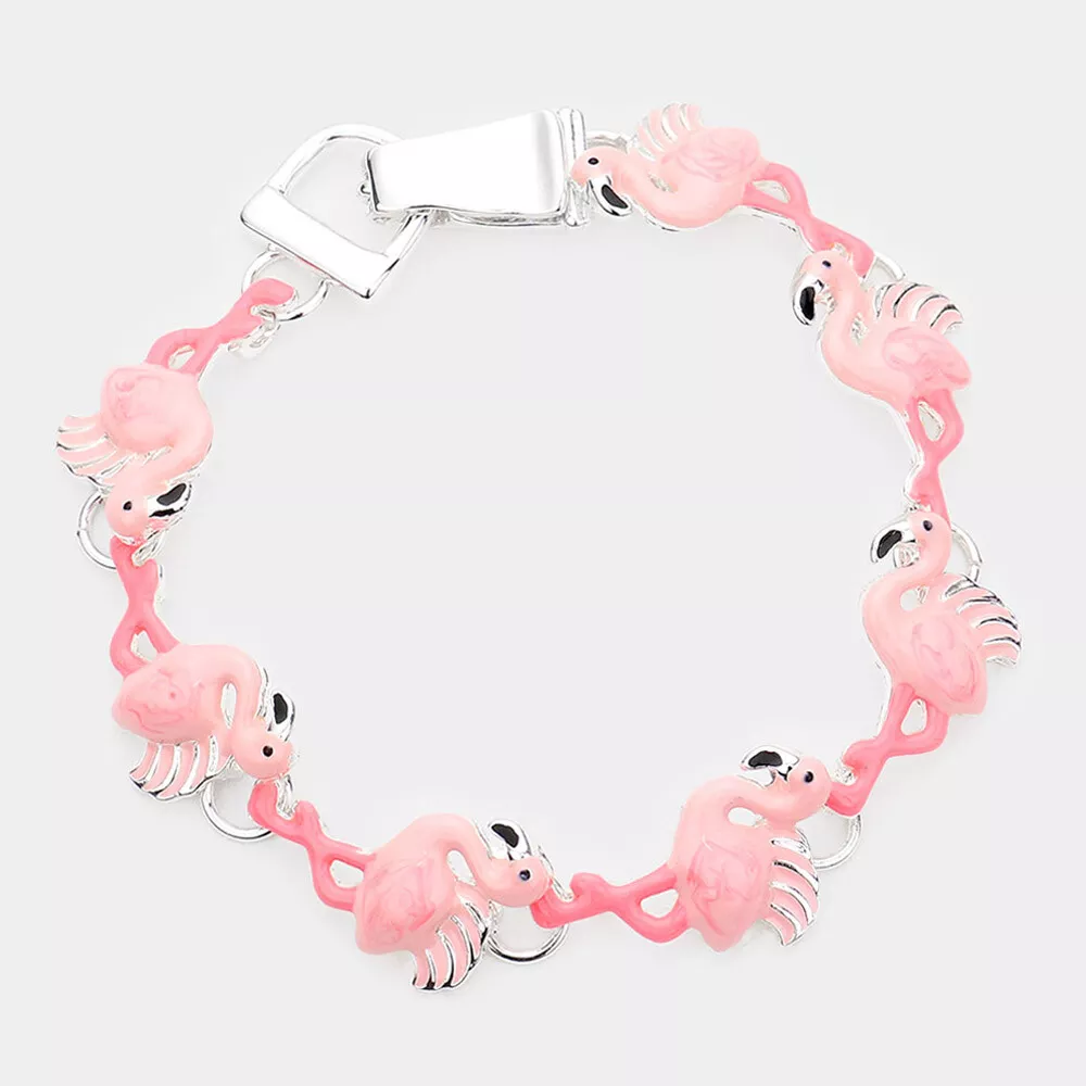 Betsey johnson flamingo bracelet sale
