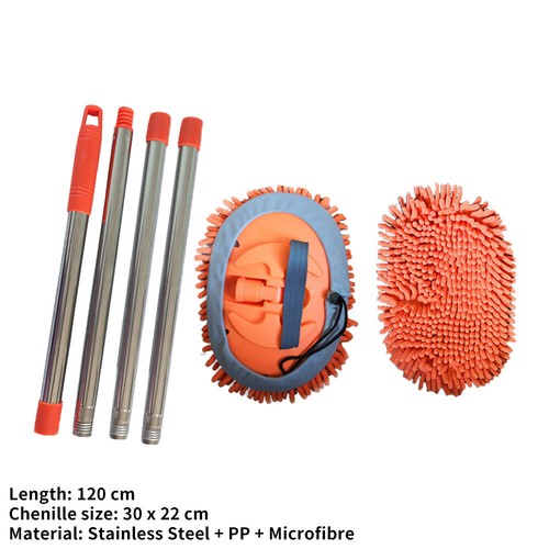 Car Wash Brush Mop Cleaning Broom Washer Microfiber Long Handle Telescopic ET - Picture 12 of 12