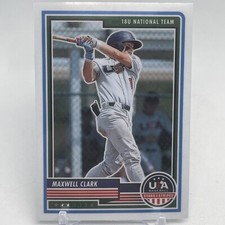 2023 Panini Stars & Stripes USA Baseball #42 Maxwell Clark 2023 Top MLB Pick