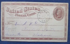 1873 Oakland California Cancel on Postal Card