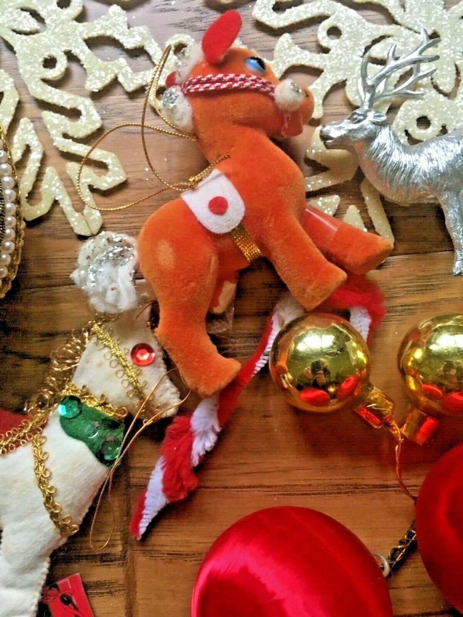 Vintage MCM Mix Set Ornament Christmas Japan Kitsch Set Santa