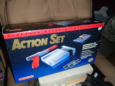 Nintendo NES Action Set from 1990 in the original box! (Read listing for more)