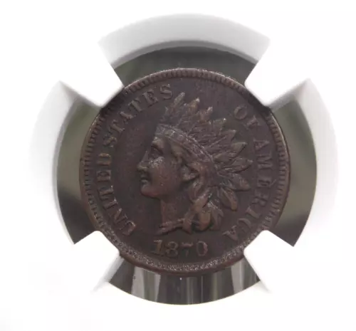1870 Indian Head Cent Penny 1c NGC XF Details #026 Extra Fine ECC&C, Inc.