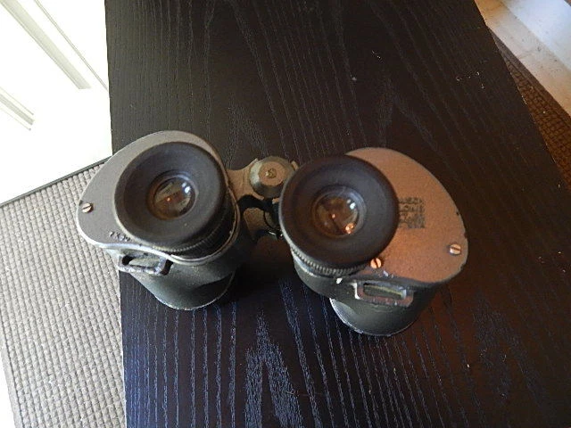 PRISMÁTICOS BAUSCH&LOMB PINTADOS PESADOS DE COLECCIÓN 7X50 FUNCIONAN BIEN FALTA PIEZA DE METAL Foto 4 de 4