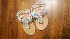 TODDLER GIRLS HARPER CANYON PETAL THONG SANDALS COLOR WHITE SIZE TODDLER 6