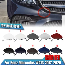 For Benz W213 E350 E400 E450 2017-2020 Front Bumper Tow Hook Eye Cover Cap Kit