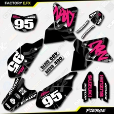 Black Pink Fierce Racing Graphics Kit fits Suzuki Drz400 Drz 400 Drz400sm 400sm