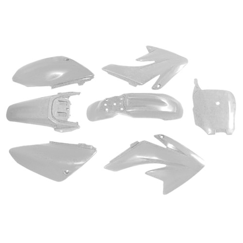 Kit di plastica per carrozzeria e parafango per HONDA CRF70 DIRT BIKE White L - Picture 11 of 12