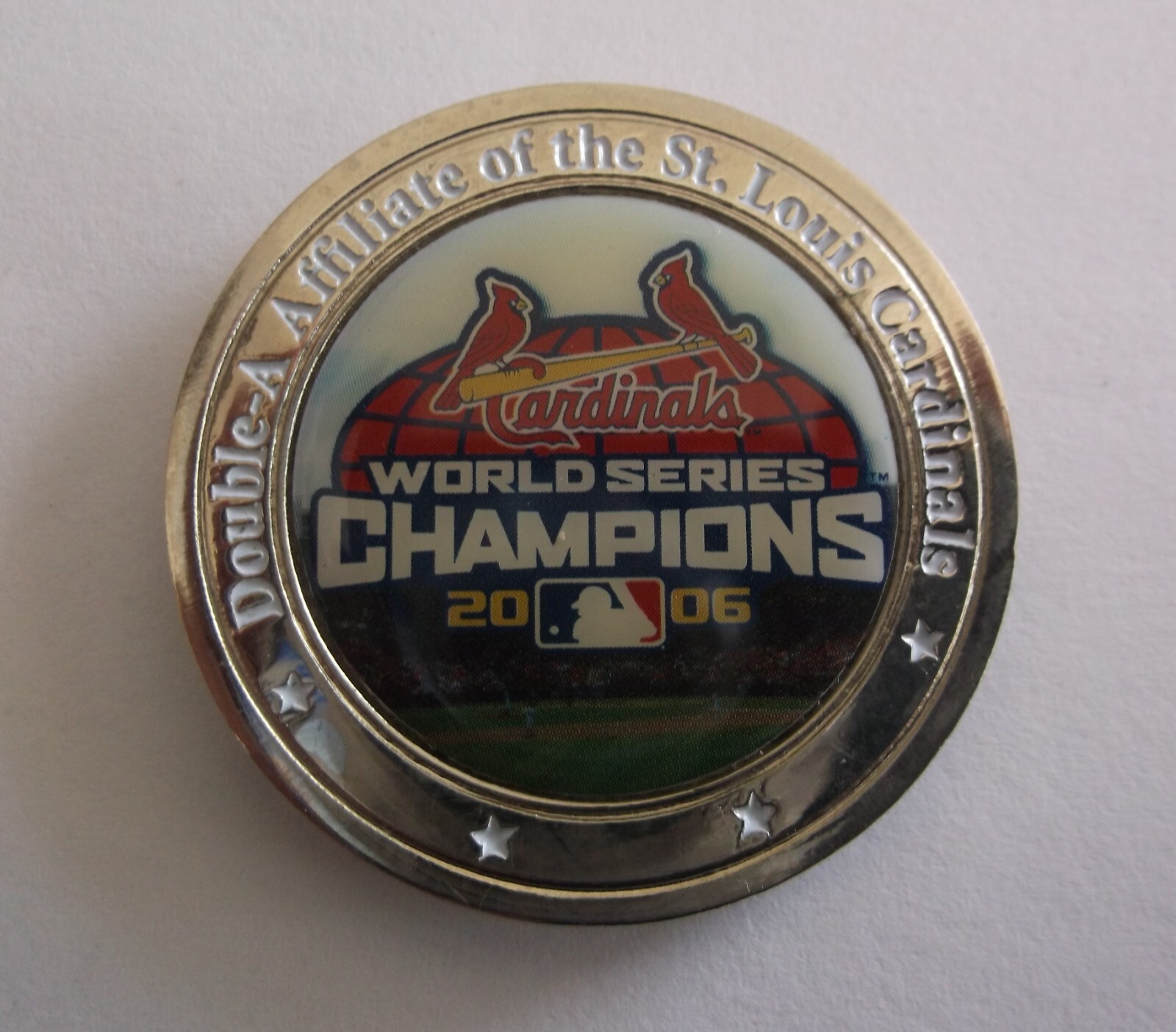Enamel 2007 SPRINGFIELD CARDINALS COMMEMORATIVE COIN St Louis AA