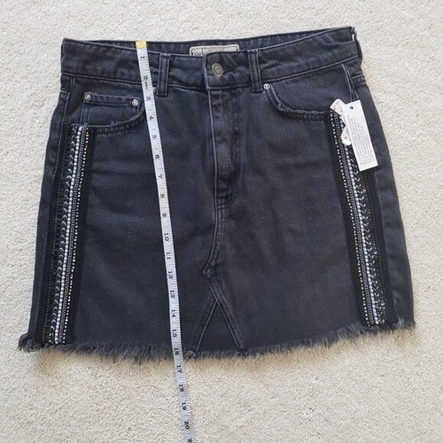 Falda de mezclilla negra Free People nueva con etiquetas - Imagen 12 de 12