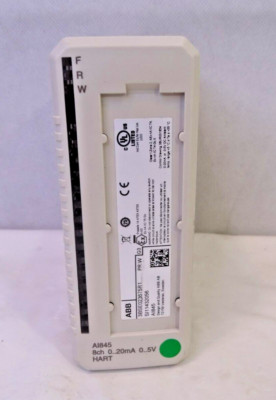 ABB AI845 HART Analog Input Module, 8ch 0..20mA 0..5V, For Parts/Repair