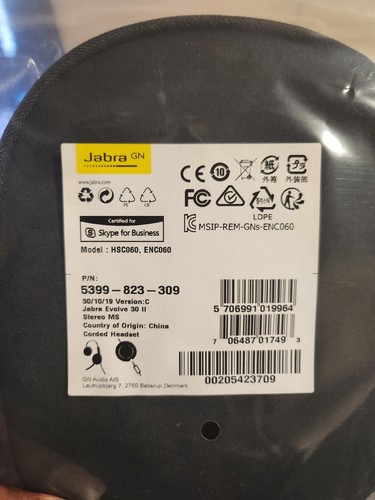 Jabra Evolve 30 II USB-C MS Stereo Headset - Black