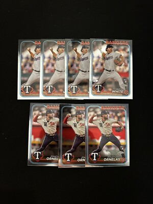 Owen White Jonathan Ornelas RC Lot (7) Topps Chrome Texas Rangers 2024