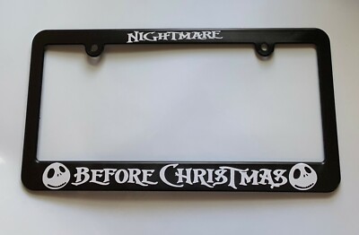 Nightmare before Christmas Skellington Jack License Plate Frame