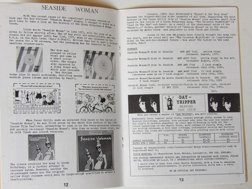 Day Tripper A5 Beatles Fanzine: #5 1986 September / October - Picture 3 of 3
