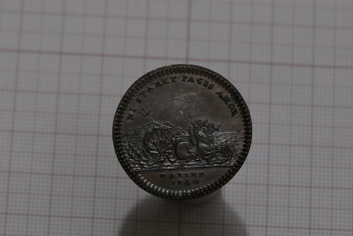 🧭 🇫🇷 FRANCE LOUIS XV TOKEN By JC Roettiers 1740 HYPPOCAMPUS B72 #K2778 - Picture 6 of 7