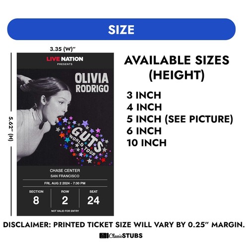 Personalized Live Stubs Digital Collectible Ticket (Printed Copy) - Picture 2 of 4