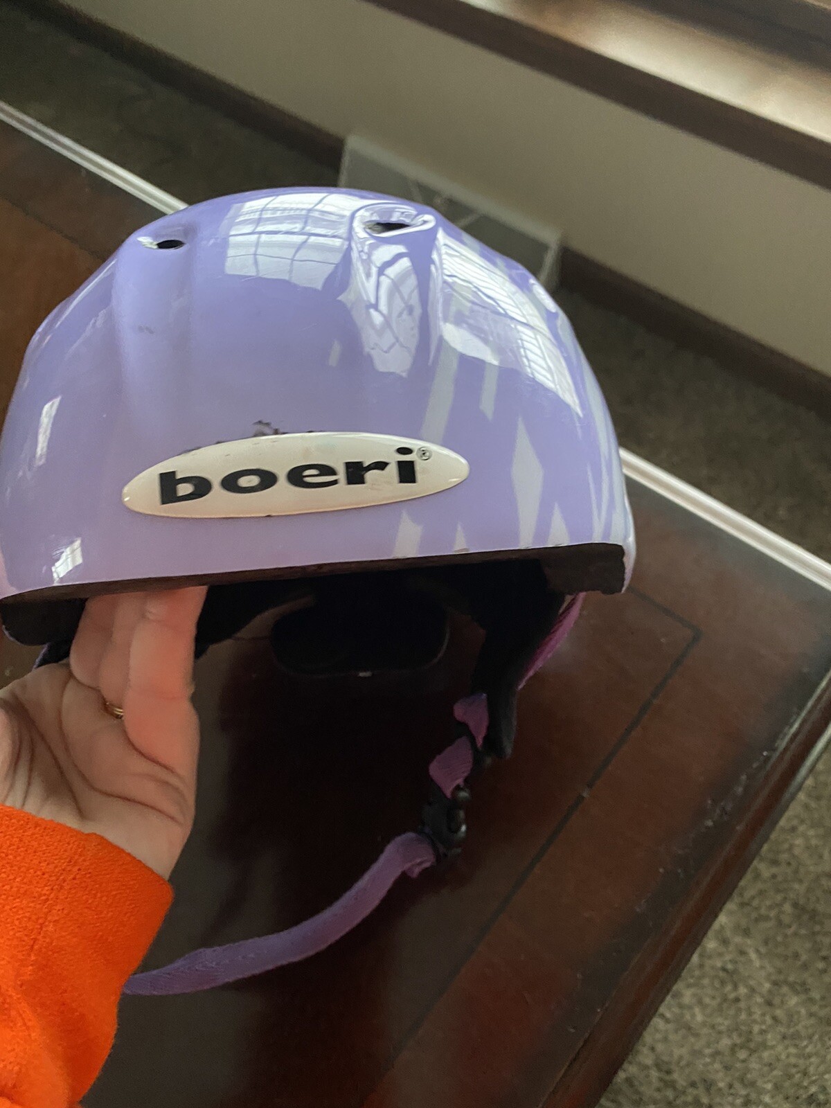 Boeri purple child size large ski helmet 5457 cm eBay