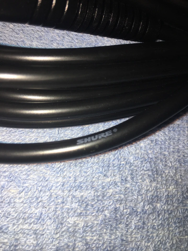 Shure 15’ Xlr To Xlr Heavy Duty Pro Microphone Cable For Mics 15 Foot+Strap Wire - Image 3 of 3