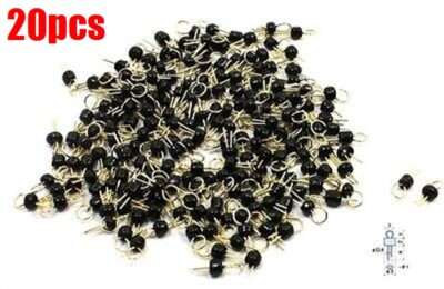 20Pcs Black Gold Tone Soldering Pcb Board Breadboard Test Point Pin Ic New gc