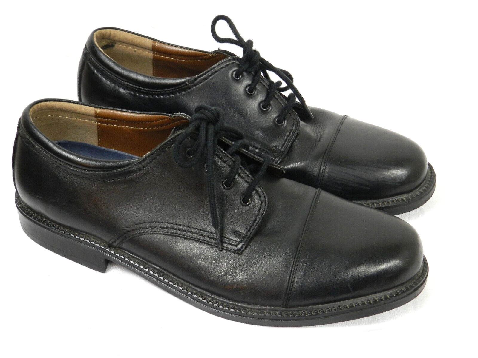 SAOLA Scarpe eleganti Dockers da uomo 12 M pelle nera scarpe eleganti Oxford