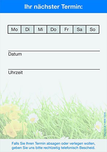 5 neutrale Terminblöcke "Ihr nächster Termin" A7 je 50 Terminzettel, Terminblock - Bild 1 von 2