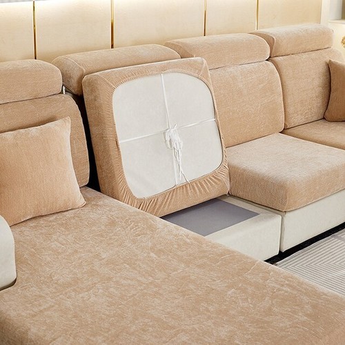 Neu dicker Sofa Sitzkissenbezug staubdicht elastisch L-Form Sofabezug - Bild 13 von 29