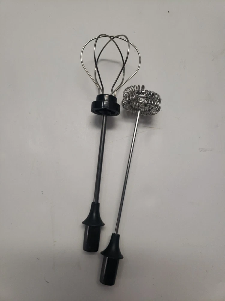 Milk Frother Electric Handheld Double Whisk Foam Coffee Rechargeable Foodville