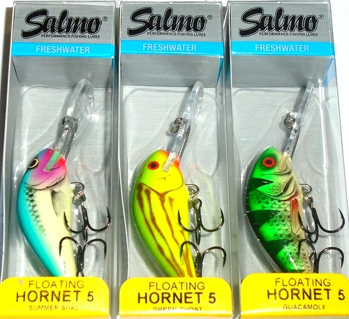 Salmo 5F Hornet Crankbaits (Lot of 3-53-0320)