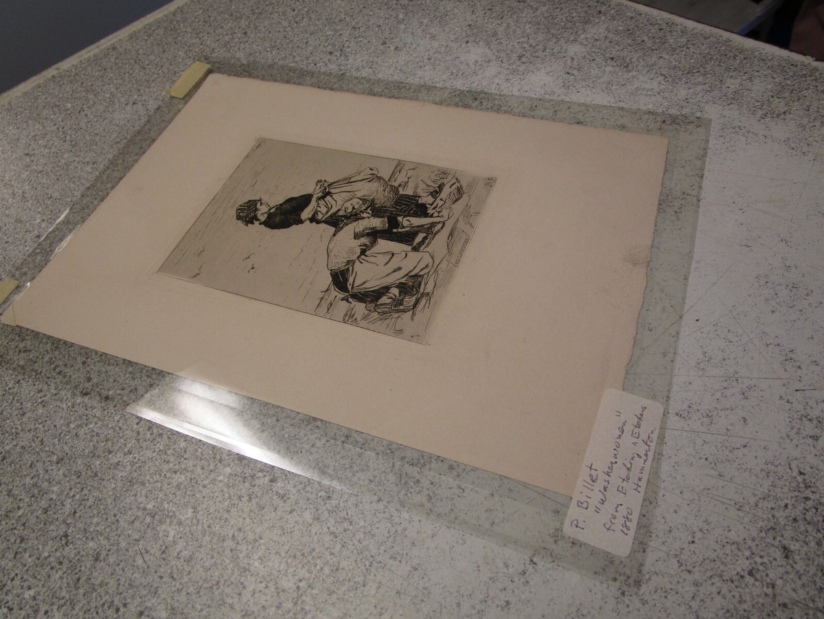 Pierre Billet original etching 