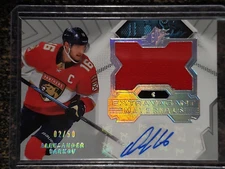 2021-22 SPx ALEKSANDER BARKOV Extravagant Materials AUT0 02/50 Florida Panthers!