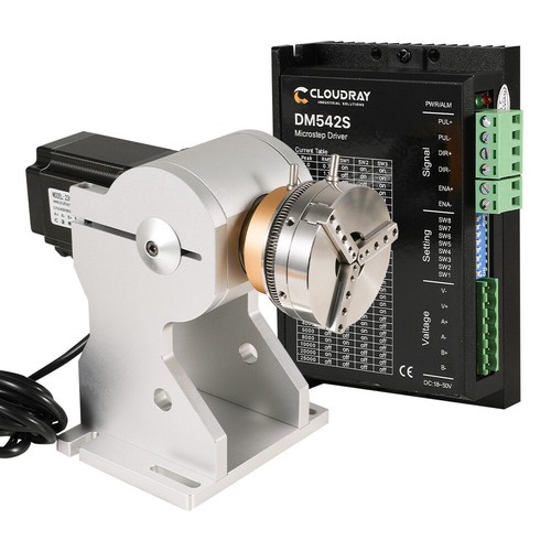 Nema 23 Rotary Attachment Three Chuck Ring Marking Rotary Device + DM542S Driver - 第 1/6 張圖片