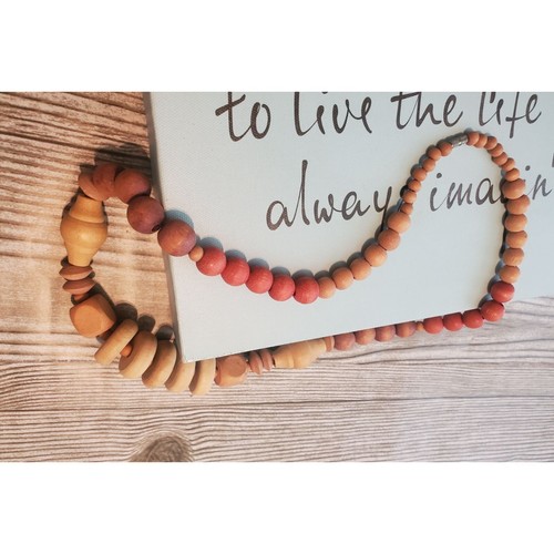 Wood Beaded Necklace - Necklace ONLY - Picture 2 of 4