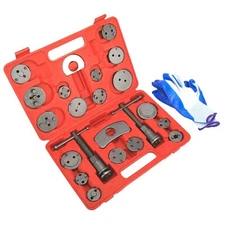24Pcs Disc Brake Caliper Tool Kit Front Rear Brake Piston Compression Tool Set