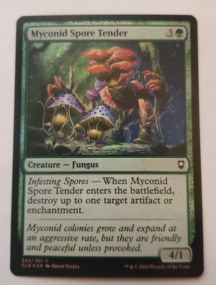 1x Myconid Spore Tender FOIL CLB Battle for Baldur's Gate MTG NM