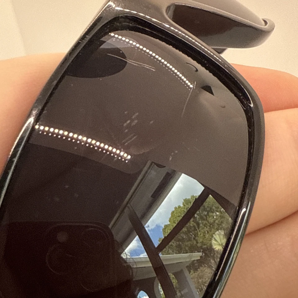 Gafas de sol Spy Optics Logan marco negro brillante hechas en Italia lentes rayadas Foto 2 de 4