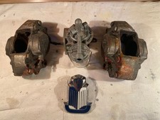 Triumph TR 3/3A Original parts in job lot. Brake calipers/fuel pump/bonnet badge