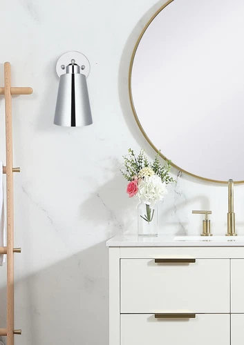 Living District Halycon 5" Wall Sconce In Chrome - Picture 2 of 7