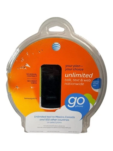 AT&T Go Phone Prepaid Samsung A157V Flip Cell Phone New Factory Sealed